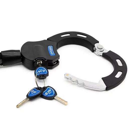 E-Scooter Handschellenschloss mit 50 cm Stahlkette – Wahlweise mit Schlüssel oder Zahlencode