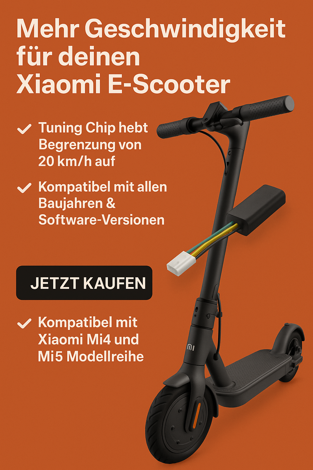 Xiaomi E-Scooter schneller machen: Alles über den Tuning Chip ⚡