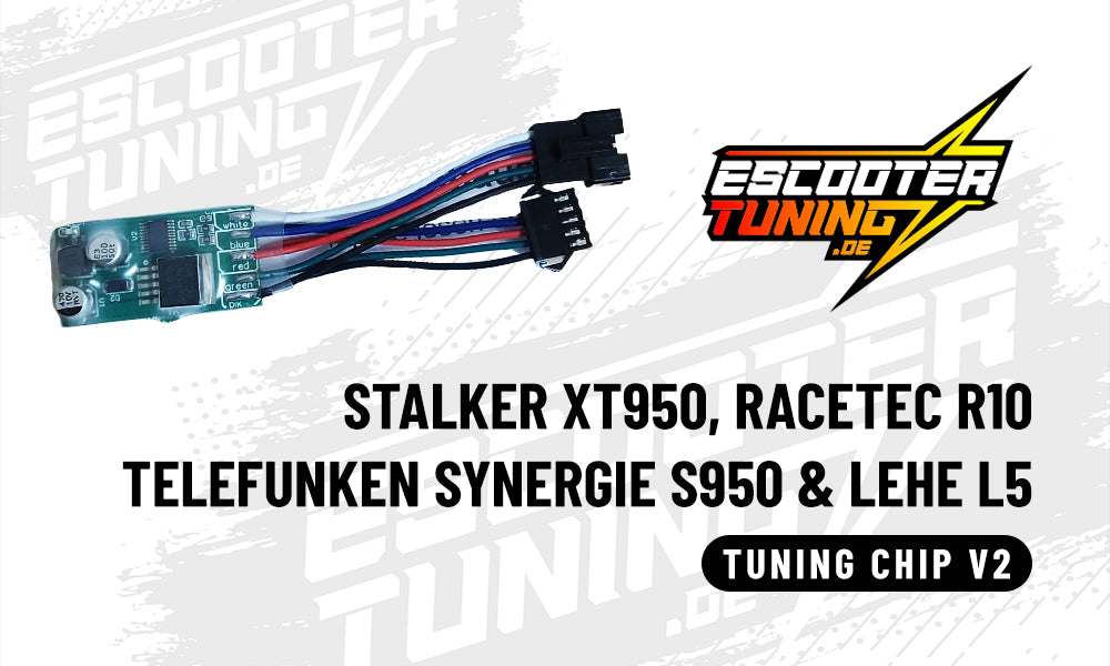 E-Scooter Tuning Chip V2 für STALKER, RACETEC, TELEFUNKEN, LEHE S950