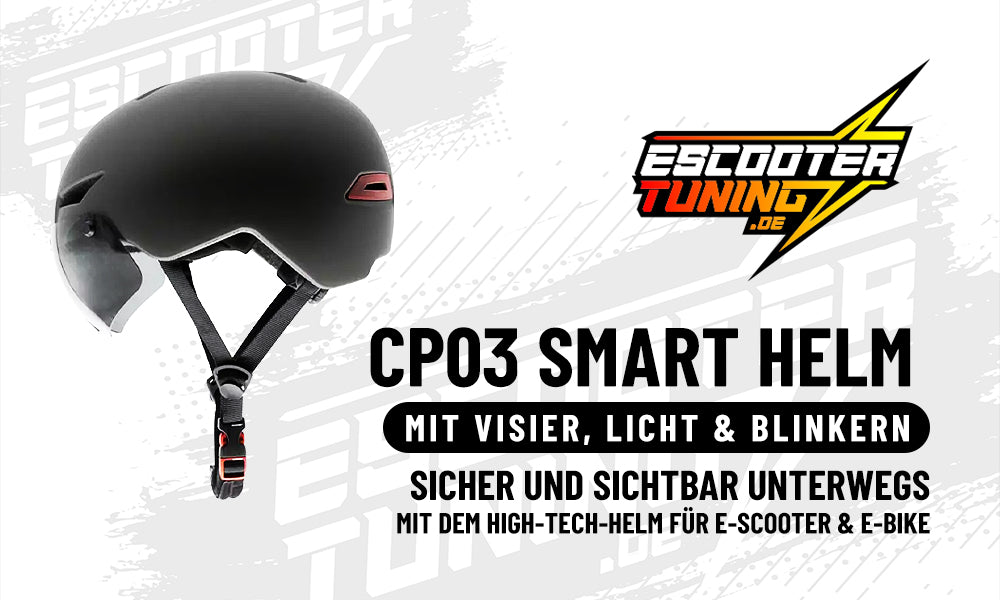 CP03 Smart Helm mit Visier – Licht – Blinker