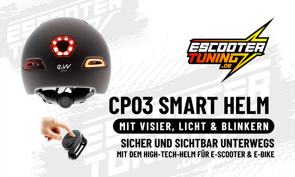 CP03 Smart Helm mit Visier – Licht – Blinker