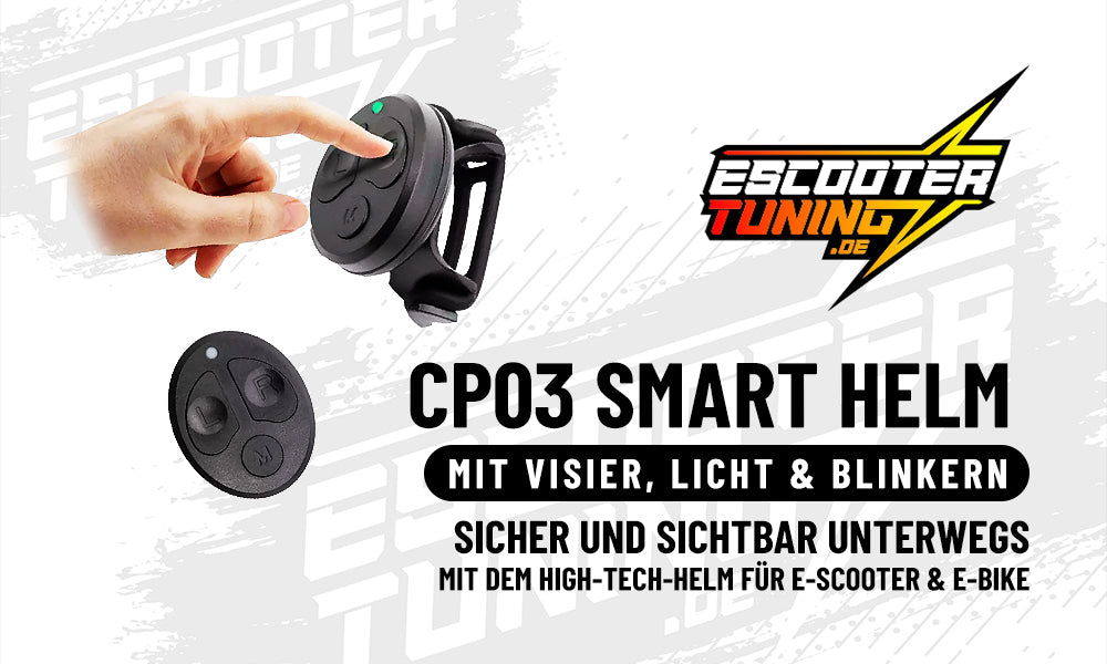 CP03 Smart Helm mit Visier – Licht – Blinker
