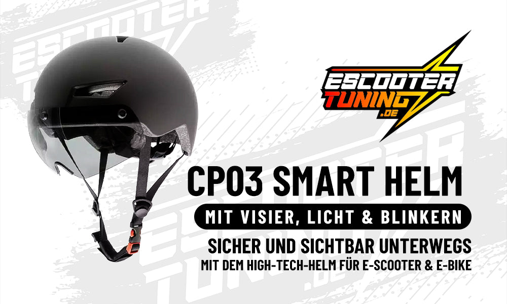 CP03 Smart Helm mit Visier – Licht – Blinker