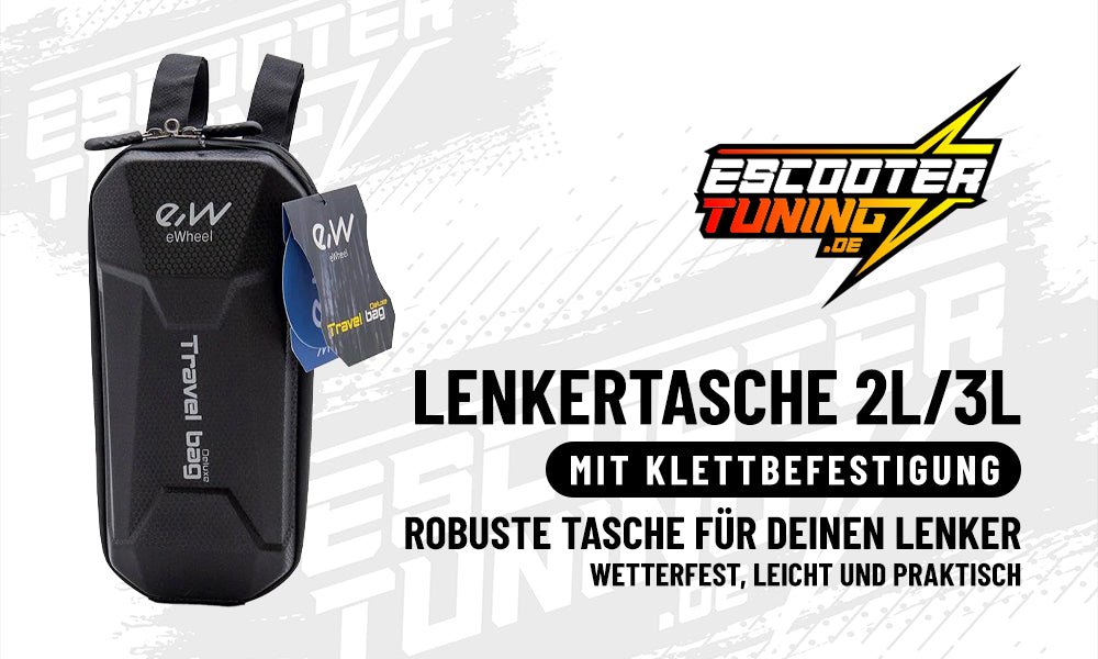 E-Scooter Lenkertasche – 2 L oder 3 L – mit Klettbefestigung