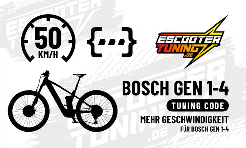 BOSCH Ebike Tuning für Gen 1-4 45 Km/h