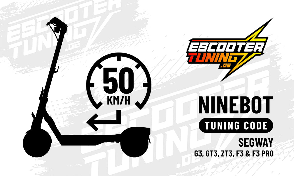 Ninebot Tuning per Lizenzcode (G3, GT3D, ZT3, G30D2, G2, F3 Modelle.)